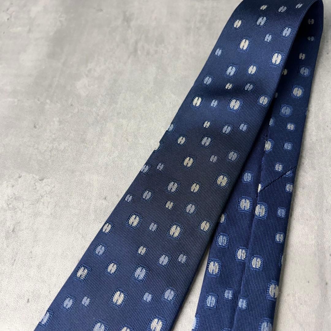 Item HERMES Jacquard H Pattern Dot Pattern Tie Na… - image 11