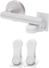 Child Proof Door Lever Lock, Baby Proofing Door Handle Lock, Minimalist Design,