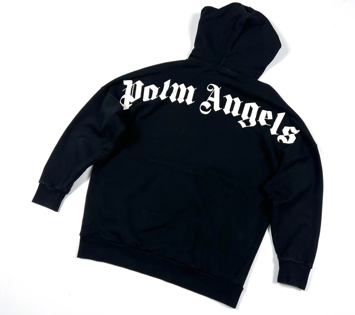 Palm Angels Big Logo Oversized Hoodie Black Homme de la