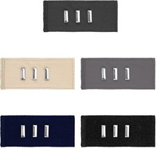 5 Pieces Pants Waist Extenders with Metal Hook for Pants, Jeans, Trousers and Sk