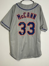 James McCann Autographed Signed Football NFL Jersey New York Mets (Beckett)