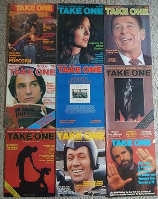 TAKE ONE The Magazine Of The Movies Lot of 9 Issues, Kennedy Death Films