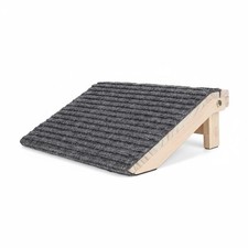 Foldable Dog Ramp Ribbed Textile Wooden Pet Ramp Load Capacity 170 Lbs