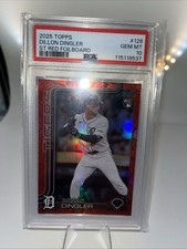 2025 Topps Series 1 Dillon Dingler #126 Spring Training Red Foilboard /5 (RC)