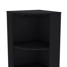 Stylish Bar Cabinet with Ample Shelving & Bottle Storage - Space-Saving Design