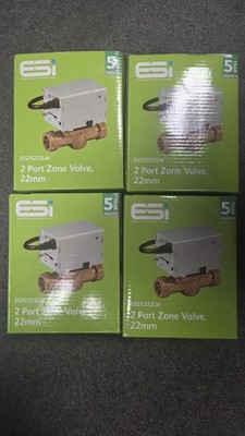 ESI ESZV222LM 2 Port Zonenventil 22 mm Brandneu x 4