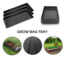 Grow Bag Tray Heavy Duty Garden Plant Tray Watering Base Gravel Growing Tray