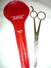 Rare Vintage Hoffritz Zz Italy Barber Thinning Shears Scissors Carbon