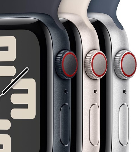 Apple Watch Series SE (2. generacji) Cellular 44mm Midnight Case i pasek sportowy S/M - Zdjęcie 5 z 7