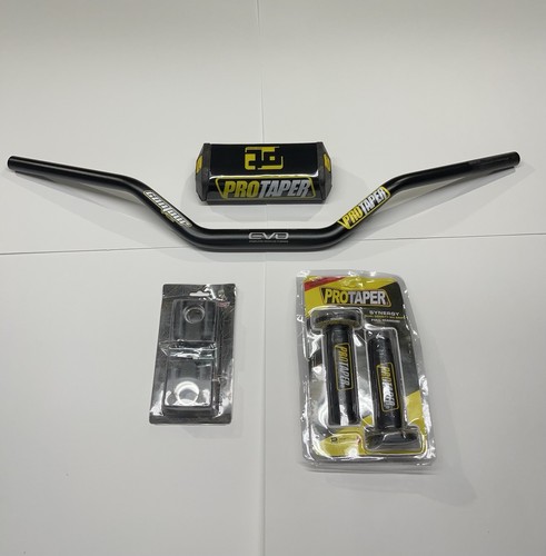 Pro Taper Evo 1 1/8” Dirtbike/Quad Handlebars Grips Bar Pad Bar Risers - Bild 1 von 4