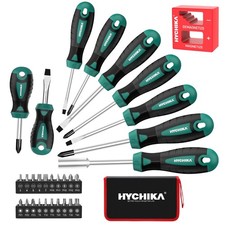 HYCHIKA Schraubendreher-Set 30-teilig magnetisch Schlitz Kreuzschlitz