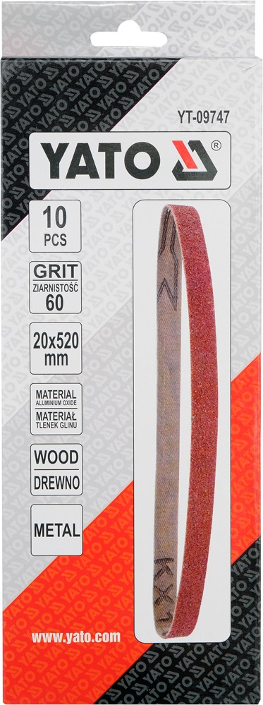 2x ✅Fits YATO NARZ�DZIA YT-09747 SANDING BELT P60 SIZE 20x520MM ⭐UK Seller⭐ - Image 8