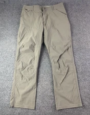 Kuhl Mens Nylon Blend Articulated Knee Hiking Pants Size 34x30 Greyish Green