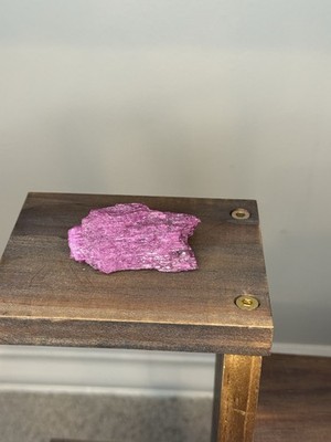Pink Ruby Honeycomb Rough Mineral Crystal UV Reactive Chunk