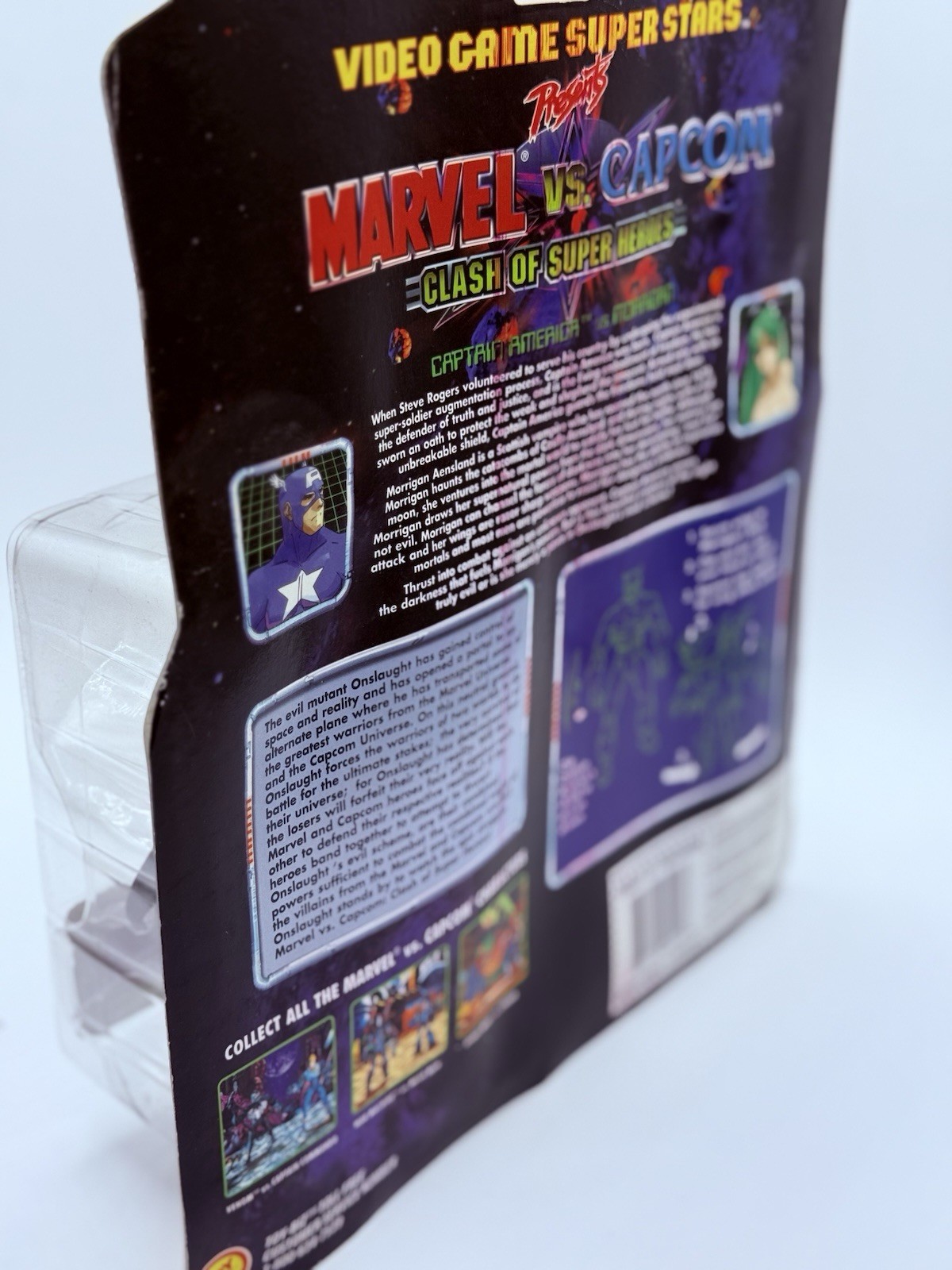 Video Game Super Stars Marvel Capcom Captain America vs Morrigan Figures NIB NEW