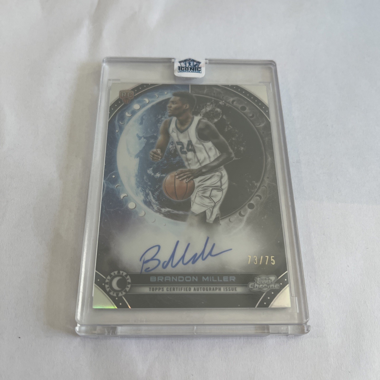 2023-24 Topps Cosmic Chrome Equinox Autographs Refractors Brandon Miller 73/75