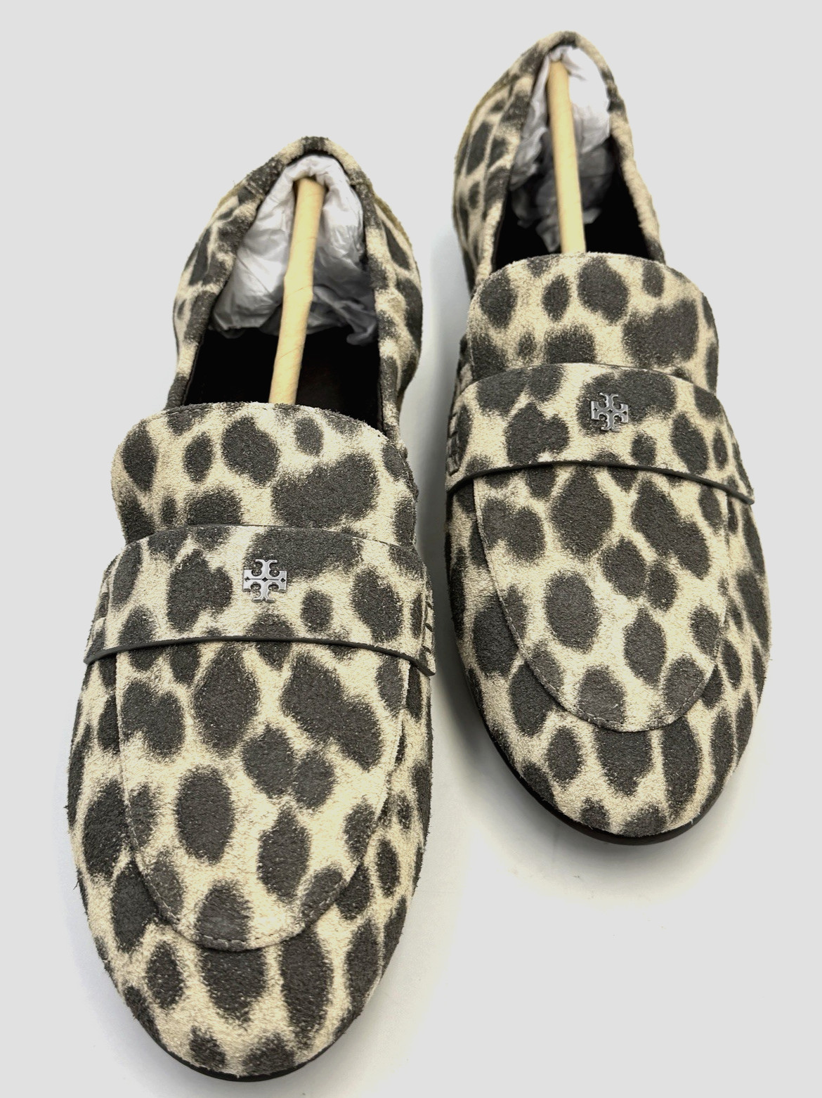 TORY BURCH~Cheetah Suede Ballet Loafer ~ Mini T Silver Logo Sz 10 NIB *SOLD OUT* image 8