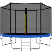 10FT Trampoline Safety Enclosure Net Combo Bounce Jump for Outdoor with Sprin...