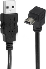 Chenyang Mini USB Cable USB 2.0 Male to Mini USB 5 Pin Male 90 Degree up Angled