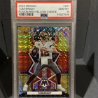 2022 Mosaic Tom Brady Fusion Red / Yellow Choice  PSA 10  29/80