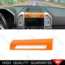 Para Ford F150 15-20 Naranja Brillante Consola Multimedia Botón de Emergencia Cubierta Borde