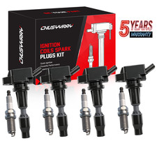 Set of 4 Ignition Coil Spark Plug For 2015-2019 Hyundai Sonata 2.0L/2.4L UF764