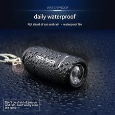 USB Rechargeable Mini LED Keychain Flashlight - Strong Pocket Light Waterproof