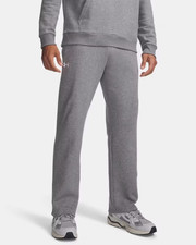Men's Under Armour Rival Fleece Pants 1379770 Castlerock Light Heather NEW