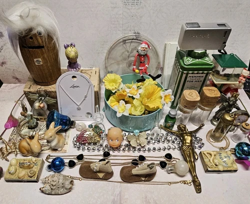 Vintage To Now Junk Drawer Oddities Curiosity Cute Lot 1856