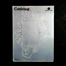 CALLIGRAPHY FLOURISH FRAME Cuttlebug Embossing Folder Label Cards Elegant um568