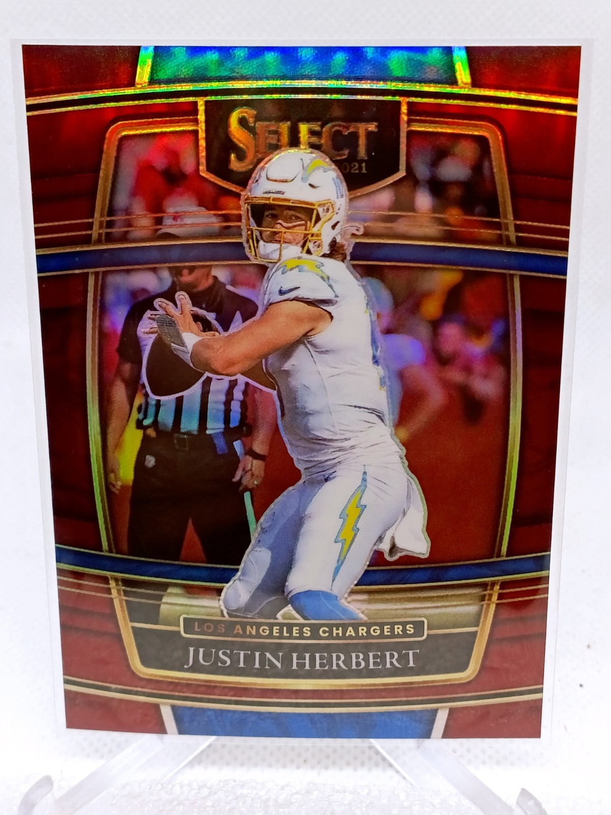 2021 Panini Select - Concourse Justin Herbert Maroon Prizm /149