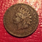 1870 INDIAN HEAD CENT     FREE SHIPPING  I-484 CORROSION STRUCK ON THIN PLANCHET