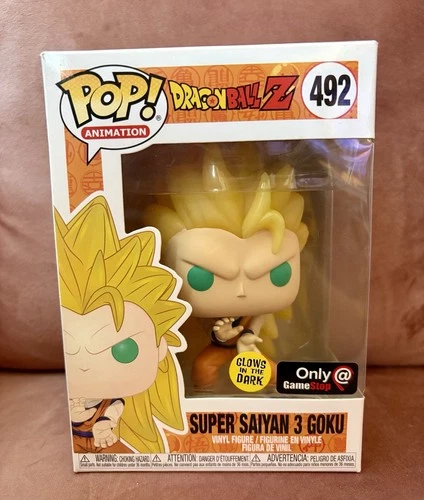 Funko Pop! Dragon Ball Z Super Saiyan 3 Goku #492 (GITD) GameStop Exclusive