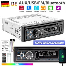 Autoradio Mit CD DVD Player MP3 USB Bluetooth FM AUX Eingang Radio Single 1 DIN