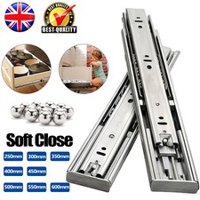 10"-24" Heavy Duty Drawer Runners Draw Slides Ball Bearing Kitchen Rail Slider