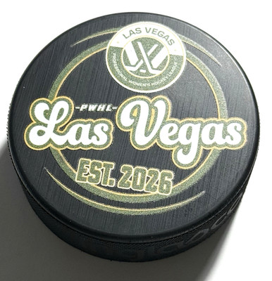 2026-27 LAS VEGAS PWHL (WOMENS) OFFICIAL SOUVENIR PUCK *NEW TEAM* **IN STOCK!**