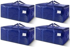 4 Pack Extra Heavy Duty Large Moving Bags with Strong Zipper  Carrying Handl...