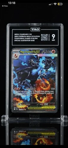 Pokémon Mega Charizard X EX Phantasmal Flames Special Illustration Rare TAG 9