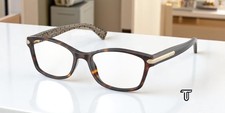 COACH HC6065 5291 Dark Tort MiIItary Sig C Demo Lens 51 mm Women's Eyeglasses