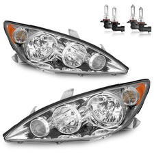 For Toyota Camry 2005 2006 Headlights with Bulbs Halogen Base LE SE XLE