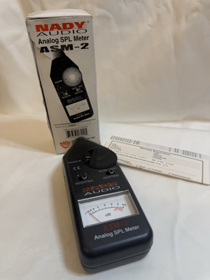#ad NADY AUDIO ASM 2 ANALOG SPL METER PROFESSIONAL SOUND PRESSURE LEVEL ACCURATE $120.00