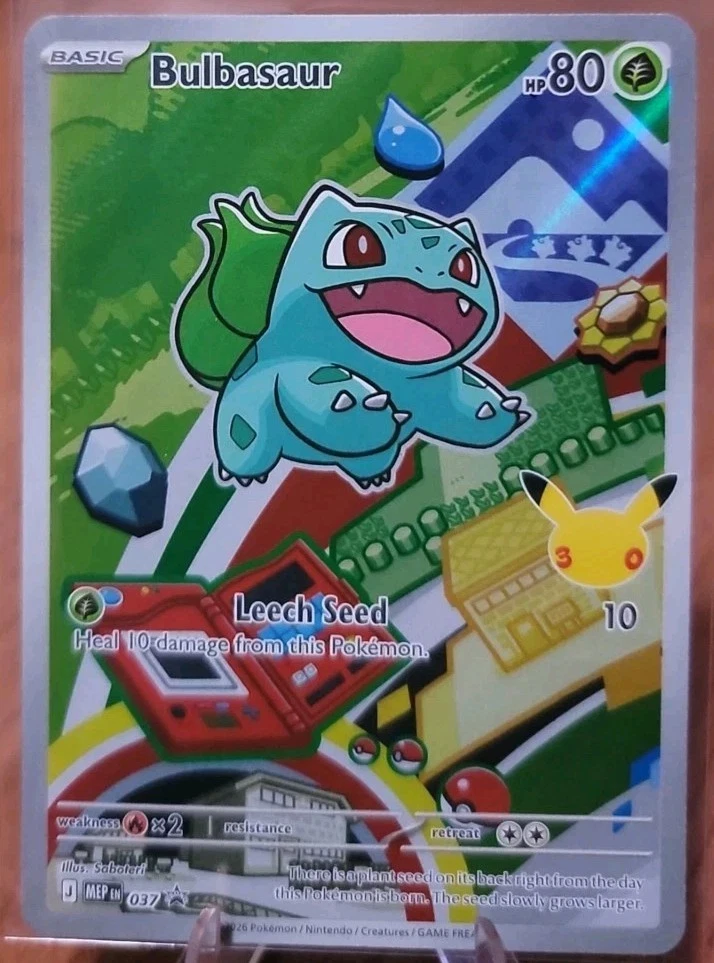 Bulbasaur Promo ME: Mega Evolution Promo 037 Holo | Hidden Pikachu