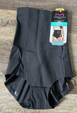 Maidenform Flexees Sculpts High Waist Brief Ultra Firm Cool Comfort Black Medium