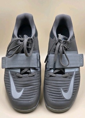 Mens Size 9.5 Nike Romaleos 3 Weightlifting Shoes Viking Quest AQ0628-200 Gray