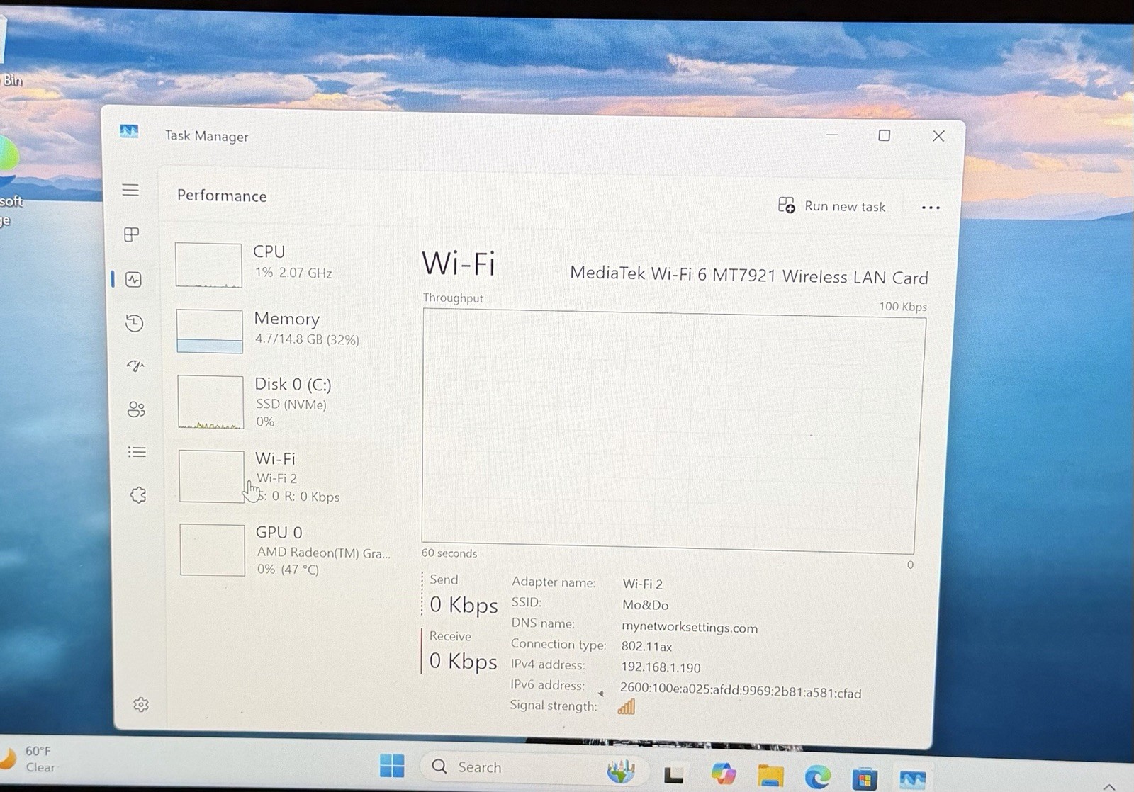 Lenovo ThinkPad T14, 14-Inch Laptop, with AMD Ryzen 5 PRO 5650U, Windows 11 Pro