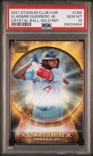 2021 TOPPS STADIUM CLUB CHROME CRYSTAL BALL VLADIMIR GUERRERO JR. 41/50 PSA 10