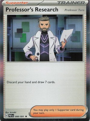 Professor's Research Rare SV: Paldean Fates 088/091 NM