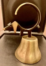 Walter Bosse Dachshund bell Hagenauer brass bronze patinated Handmade in Austria