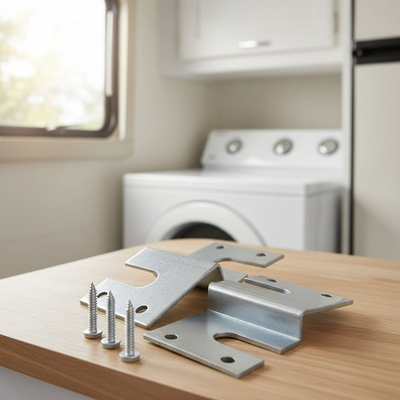 #ad RV Washer Dryer Mounting Brackets Galvanized Steel for Westland LG Splendide $18.49