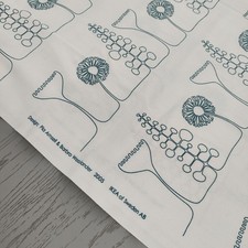 Rare IKEA Fabric 2005 Discontinued Collectible Textile Scandinavian Cotton W60"